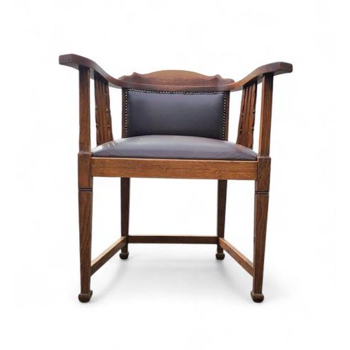Art Nouveau Lounge Chair For Sale - Image 4 of 15