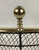 Vintage Brass and Black Wire English Fireplace Fender For Sale - Image 4 of 6