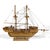 A wonderful piece of folk art, this wooden sailing ship crafted by J. Romero (signed on the base) is intricately detailed,...