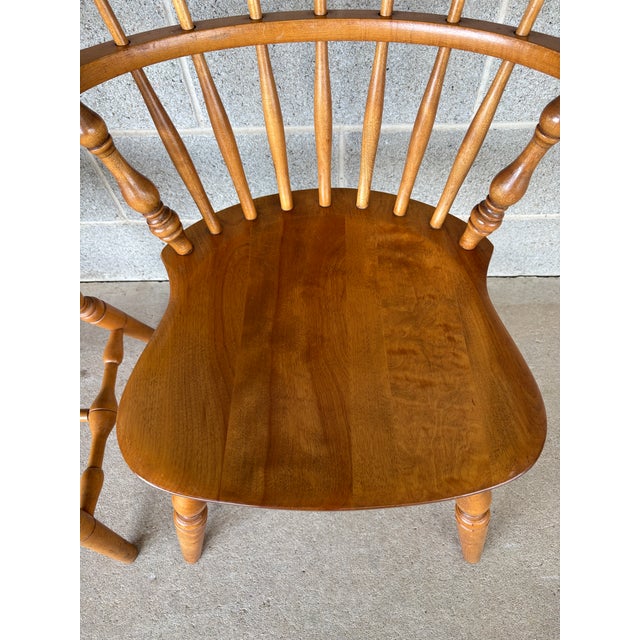 Wood Bent Brothers Maple Comb Back Arm Chairs - Set of 4 For Sale - Image 7 of 15