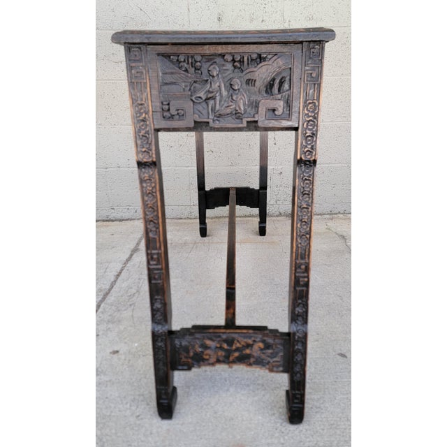 Highly Carved Alter / Console Table From Shanghai For Sale - Image 15 of 18