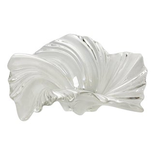 Vintage Crystal Trinket Tray, France, 1970 For Sale