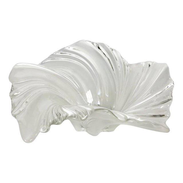 Vintage Crystal Trinket Tray, France, 1970 For Sale