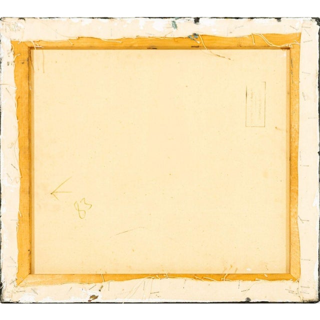 Late 20th Century Andy Miller Abstract Composition Oil on Canvas For Sale - Image 5 of 6