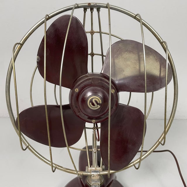 Mid-Century Modern Italian Table Fan by Elettrodomestici San Giorgio, 1960s For Sale - Image 9 of 17