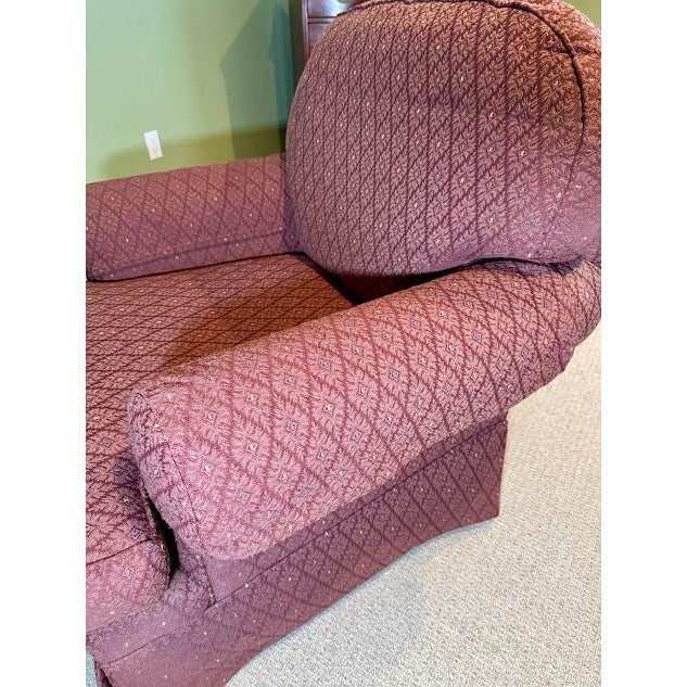 Sherrill Furniture 1990s Vintage Sherrill Furniture Traditional Roll Arm Club Chair & Ottoman Set - 2 Pieces For Sale - Image 4 of 11