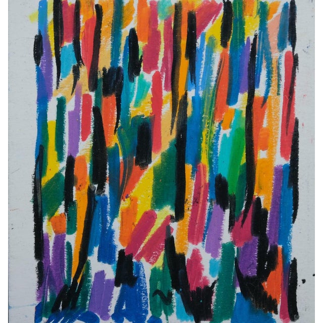 Françoise GALLE (1940) Tree Trunk Color pastel Signed in felt-tip pen by the artist On heavy paper laid down on black...