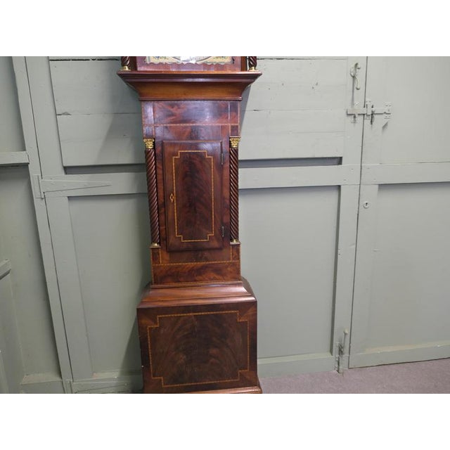 Tall Mahogany Long Case Clock by D. Williams of Crickhowell, 1800s For Sale - Image 4 of 8