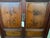 Metal Vintage Two-Tone Chinese Hardwood Accent Cabinet With Hand-Painted Bird & Floral Panels For Sale - Image 7 of 12