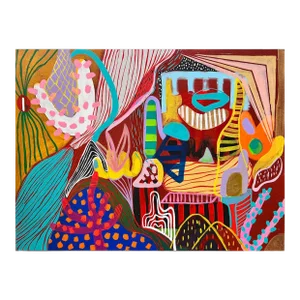 Contemporary Abstract Acrylic on Canvas Painting "Barotrópico Viii" by Daniela Marin