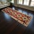 A vibrant vintage Turkish Oushak kilim runner with bold geometric character and timeless Anatolian artistry. Ships fast...