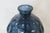 Blue Glass Round Bottle Vase Thumbprint Design 4691b For Sale In Miami - Image 6 of 16