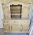 Camel 1920s French Wooden Cabinet, Sideboard Cabinet, 2 Piece Cabinet, Farm House Style For Sale - Image 8 of 16