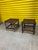 Wood Pair of Vintage Leather Strap Stools For Sale - Image 7 of 8