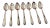 1930’s H&t Mfg Co. Silverplate Wentworth Table Spoons- Set of 7 For Sale