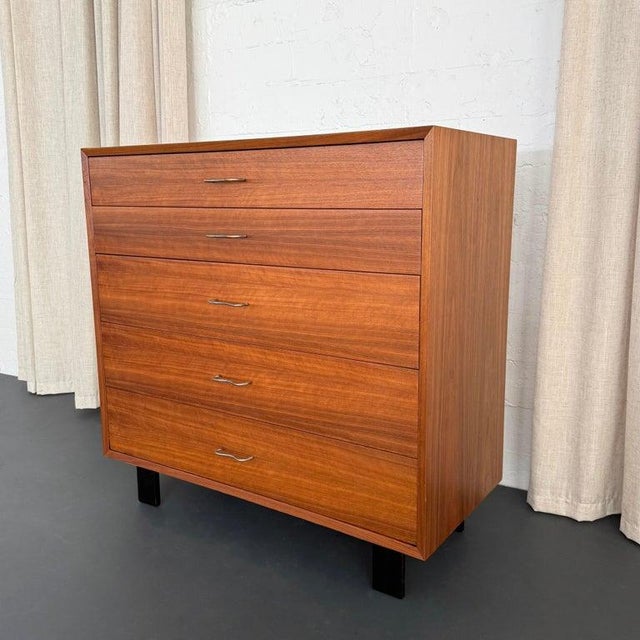 Herman Miller Mid Century Modern Walnut Dresser by George Nelson for Herman Miller For Sale - Image 4 of 8