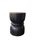 Hand-Carved Burnt Suar Wood Side Table in Espresso Finish For Sale - Image 4 of 5