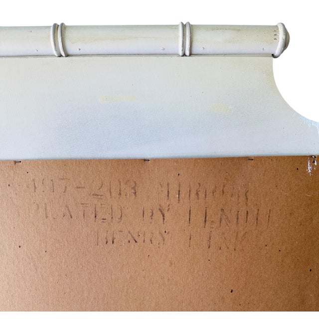 1970s Vintage Henry Link Bali Hai Faux Bamboo Pagoda Mirror – Original Hardware For Sale - Image 5 of 10