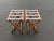 Mid-Century Modern 1960s Vintage Scheibe Style Folding Wooden Luggage Rack Set of 2 For Sale - Image 3 of 9