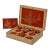 Japanese Lacquer Tea Set and Serving Trays in Original Box For Sale