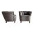 Vintage Swedish Modern Lounge Chairs in the Style of Otto Schulz - a Pair For Sale