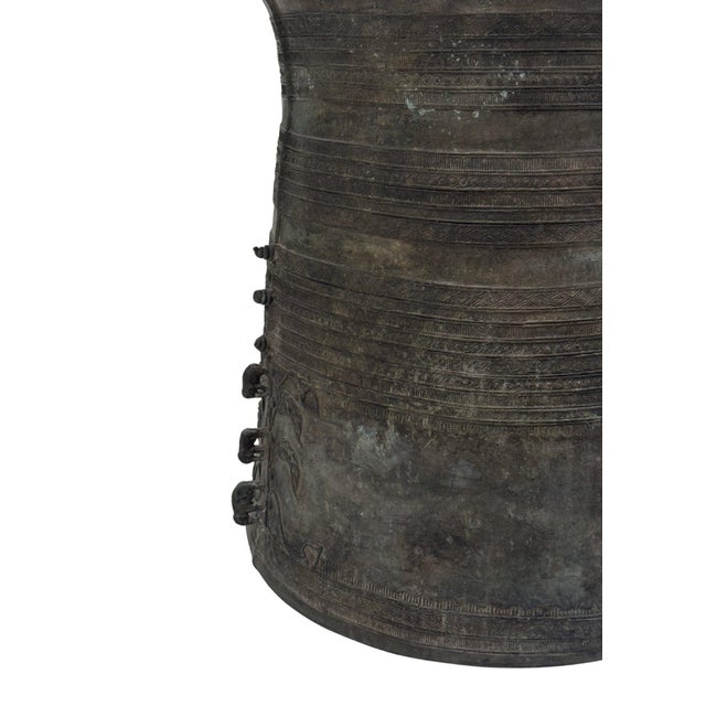 Not Yet Made - Made To Order Cast Bronze Rain Drum With Elaborate Detail Patina Finish For Sale - Image 5 of 13
