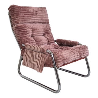 Mid-Century Tubular Armchair by Gillis Lundgren for Ikea, 1970s For Sale