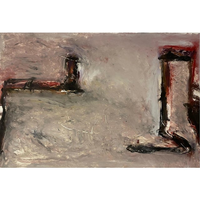 Tom Alan Lieber, (American, born 1949), GTW TL-11 1986, Oil and mixed media on paper, 30.25 x 44 inches, Hand signed and...