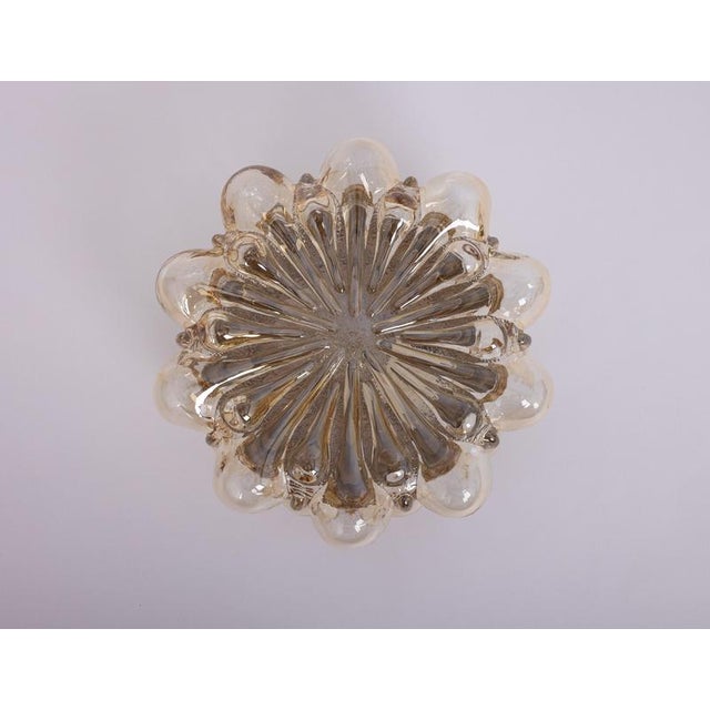 Amber Bubble Flush Mount Light in the style of Helena Tynell, Germany, 1960s For Sale - Image 6 of 9
