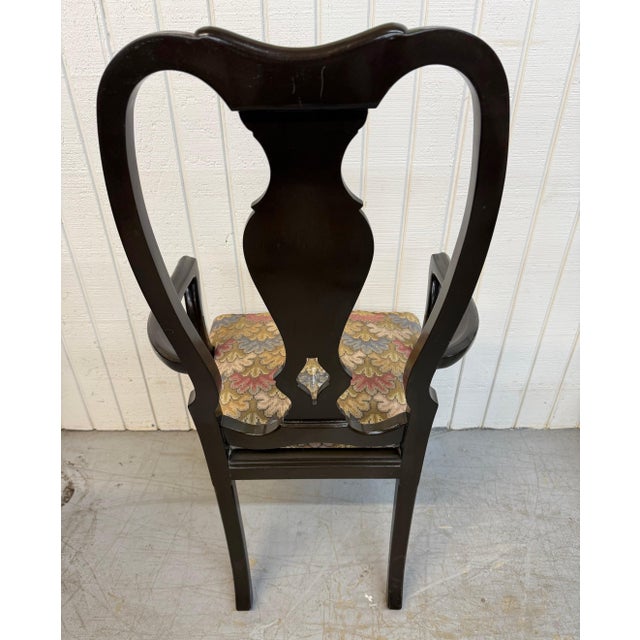 Antique Chinoiserie Paint Decorated Dining Chairs - Set of 6 For Sale In Philadelphia - Image 6 of 12