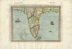 Antique Map of Asia, 1599