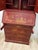 18th C Style Two Word Arts Red Chinoiserie Secretary Desk Bookcase (2 Pieces) With Custom Paint For Sale - Image 10 of 13