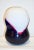 Formia Murano Formia 1980 Italian Vintage Purple Blue White Murano Glass Organic Design Vase For Sale - Image 4 of 9