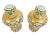 Antique Italian Polychrome and Gilt Embossed Reticulated Majolica Jewel Urns - a Pair For Sale In Chicago - Image 6 of 13