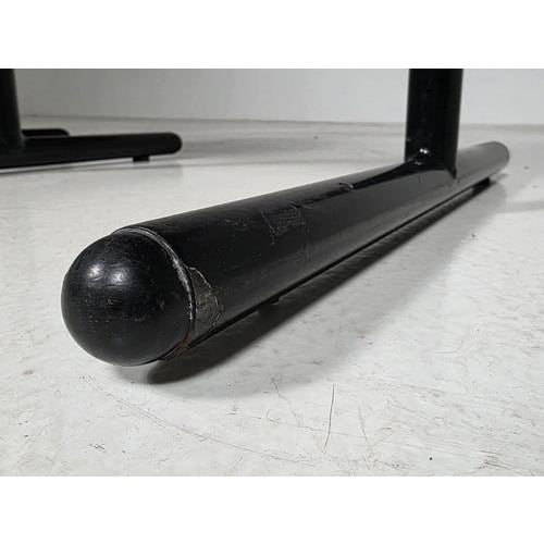 Metal Postmodern Style Chairs attributed to Saporiti, Italy, 1980s, Set of 2 For Sale - Image 7 of 10