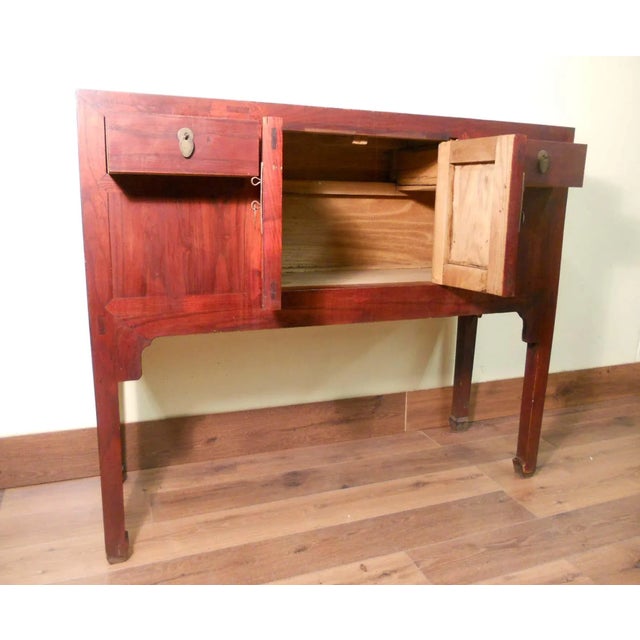 Brown Antique Chinese Ming Quilt Cabinet, Circa 1800-1849 For Sale - Image 8 of 9