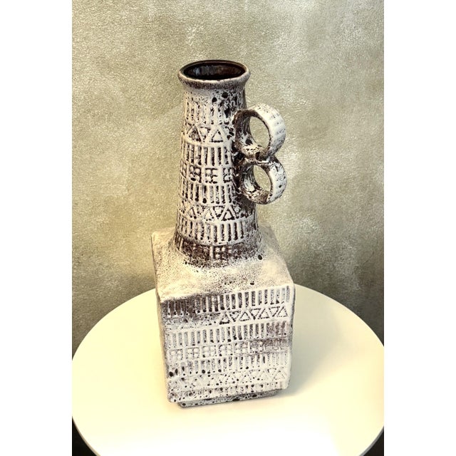 1960s Mid-Century Modernist Ceramic Vase by Ernst Stauber for Bay, West Germany, 1960s For Sale - Image 5 of 8