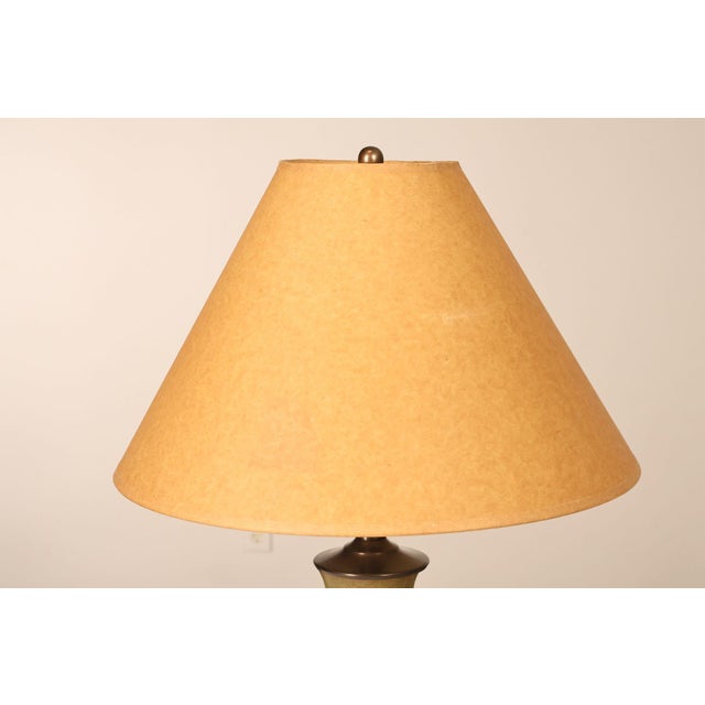 Ephraim Faience Pottery Arts And Crafts Green Lighthouse Table Lamp For Sale - Image 4 of 18