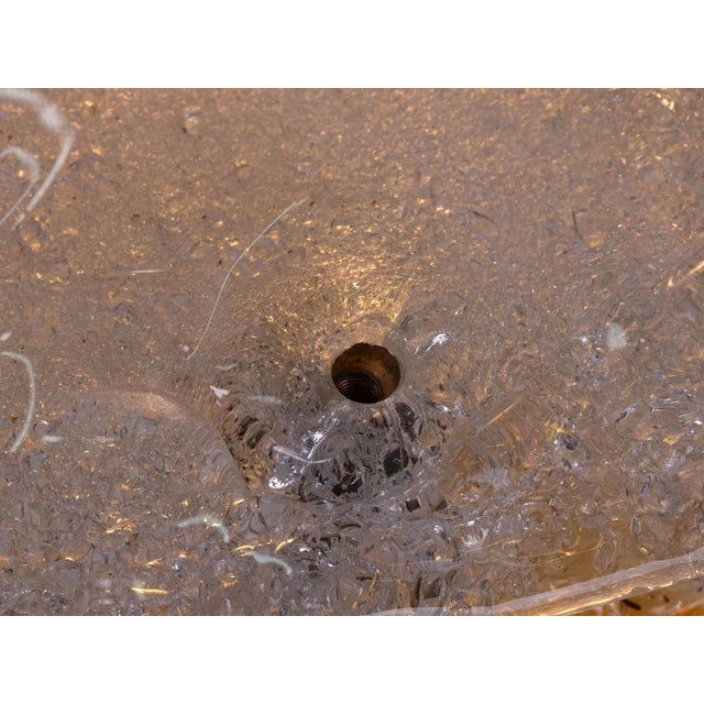 Murano Satellite Pendant Light in Glass & Brass by Toni Zuccheri for Mazzega, Italy, 1970s For Sale - Image 11 of 12