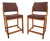Mid 20th Century Swedish Teak Counter Stools Designed by Svegards Markaryd, Set of 2 For Sale