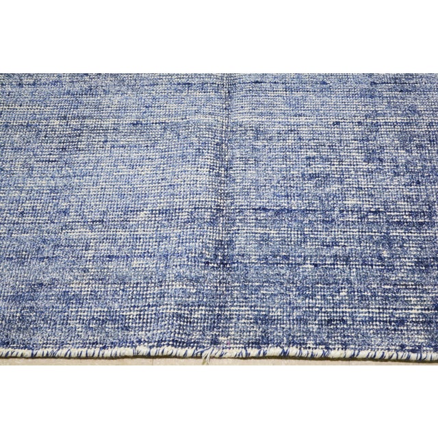 1950s 1950s Modern Indian Handloom Wool/Bamboo Rug, 3'x10' For Sale - Image 5 of 6