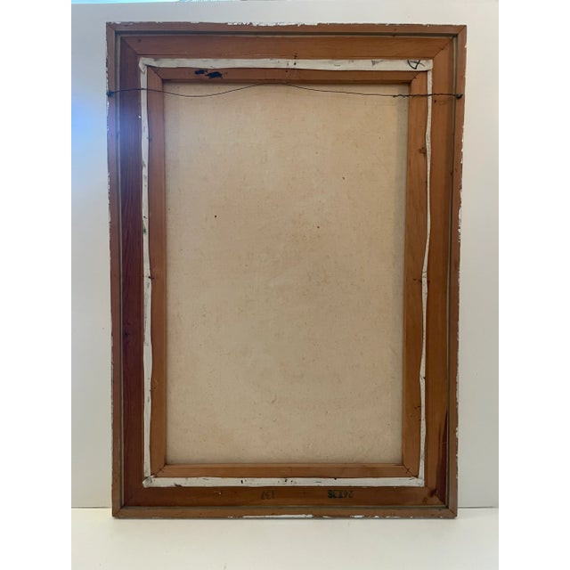 Vintage Still Life Painting of Flowers & Fruit For Sale - Image 9 of 9