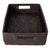 Wood Artifacts Rattan Rectangular Storage Basket with Rounded Corners in Tudor Black - 14" For Sale - Image 7 of 10