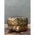 This vintage gilded rattan decorative box showcases an intriguing sculptural form, its rounded hexagonal silhouette...