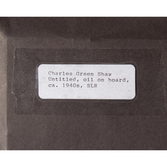 Abstract Oil on Canvas Painting by Charles Green Shaw For Sale - Image 9 of 9