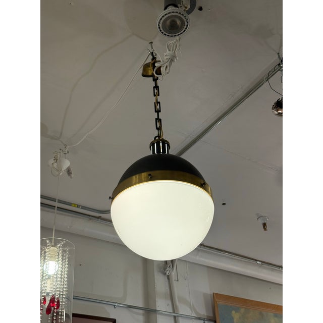 2010s Thomas O’Brien for Visual Comfort Hicks Globe Pendant Light For Sale - Image 5 of 12