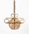 Brown Mid-Century Bamboo and Rattan Chandelier in the style of Louis Sognot, Italy, 1960s For Sale - Image 8 of 12