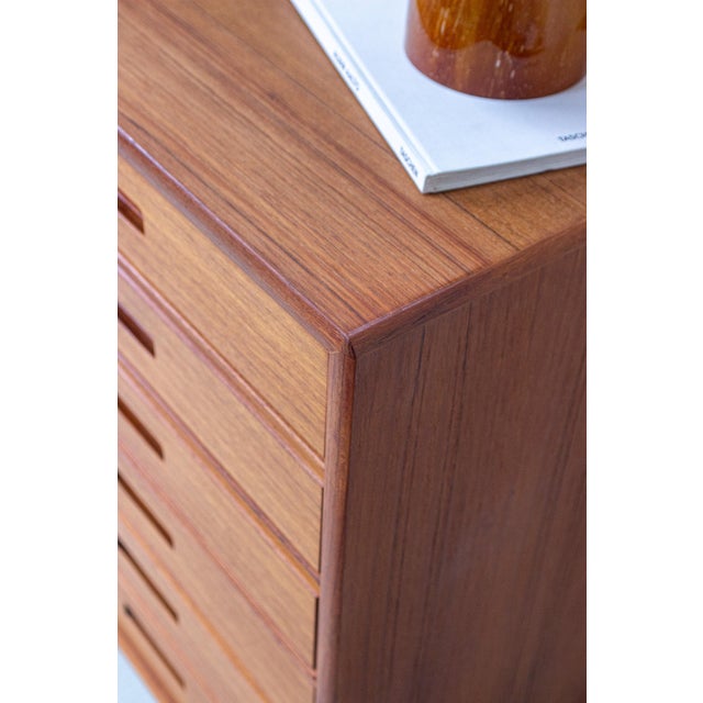 Danish Chest of Drawers in Teak, 1980s For Sale - Image 4 of 14