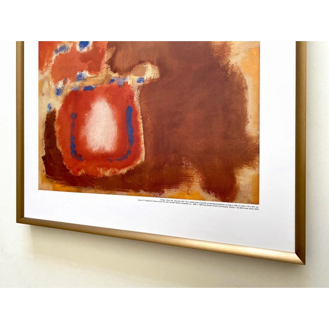 Mark Rothko Foundation Abstract Expressionist Lithograph Print Framed Museum Poster " Untitled " 1947 For Sale - Image 12 of 13