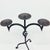 Hand Forged Iron Candelabra 23″ (58cm) Antique Copper Electrostatic Finish Wide Tabletop Centerpiece Decor For Sale - Image 6 of 8
